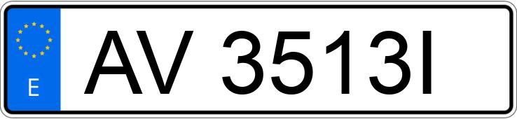 Numer rejestracyjny AV3513I posiada BMW SERIE 3