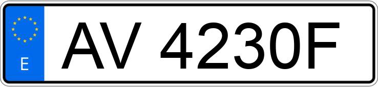 Numer rejestracyjny AV4230F posiada VOLKSWAGEN GOLF Numer rejestracyjny AV4230F posiada VOLKSWAGEN GOLF