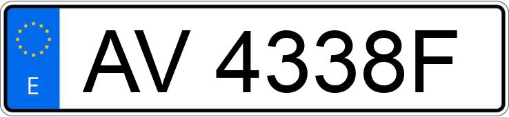 Numer rejestracyjny AV4338F posiada MERCEDES 190 (201)