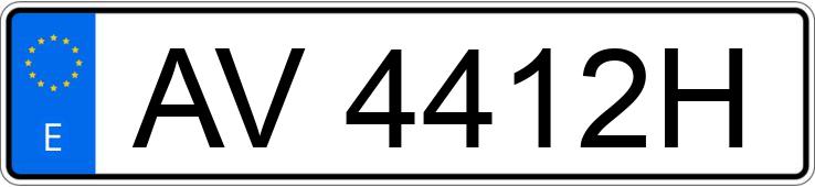 Numer rejestracyjny AV4412H posiada CITROEN SAXO