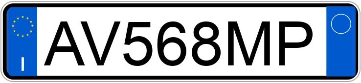 Numer rejestracyjny AV568MP posiada MERCEDES Classe V