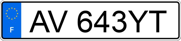 Numer rejestracyjny AV643YT posiada RENAULT CLIO III