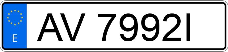 Numer rejestracyjny AV7992I posiada CITROEN C-15