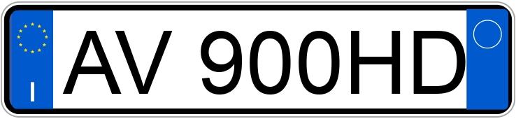 Numer rejestracyjny AV900HD posiada FIAT Fiorino 1a serie