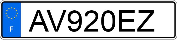 Numer rejestracyjny AV920EZ posiada AUDI A3