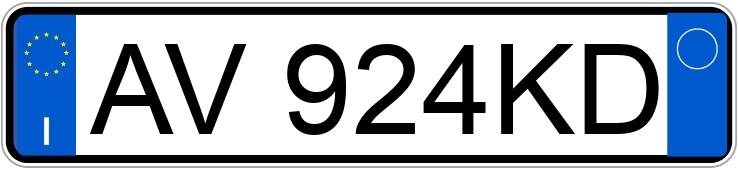 Numer rejestracyjny AV924KD posiada FIAT Cinquecento