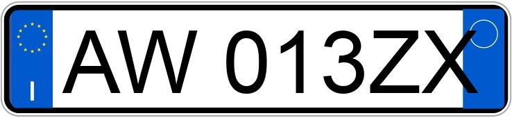 Numer rejestracyjny AW013ZX posiada RENAULT Kangoo 1a serie