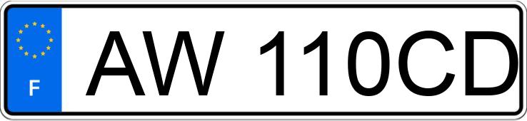 Numer rejestracyjny AW110CD posiada SKODA OCTAVIA