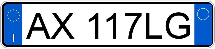 Numer rejestracyjny AX117LG posiada ALFA ROMEO 156 1a serie