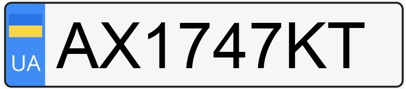 Numer rejestracyjny AX1747KT posiada HYUNDAI Sonata