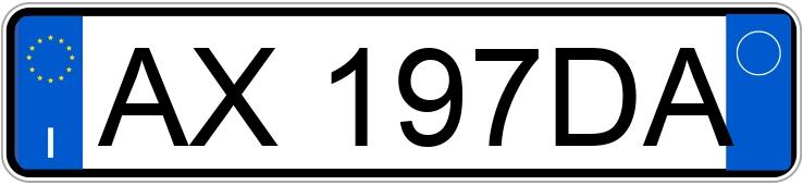 Numer rejestracyjny AX197DA posiada FIAT Panda 1a serie