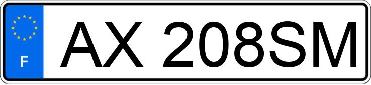 Numer rejestracyjny AX208SM posiada OPEL MERIVA