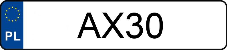 Numer rejestracyjny AX 30 posiada LEXUS LS 460 MR`13 E5 Elite AWD - AX30