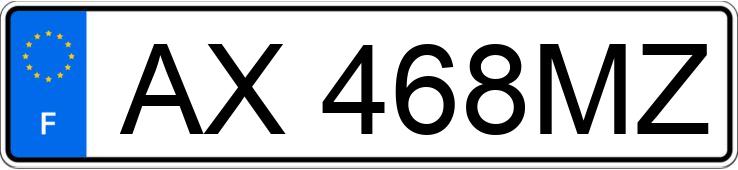 Numer rejestracyjny AX468MZ posiada PEUGEOT EXPERT