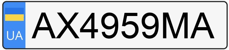 Numer rejestracyjny AX4959MA posiada Volkswagen Passat