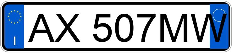 Numer rejestracyjny AX507MW posiada MERCEDES Classe SLK