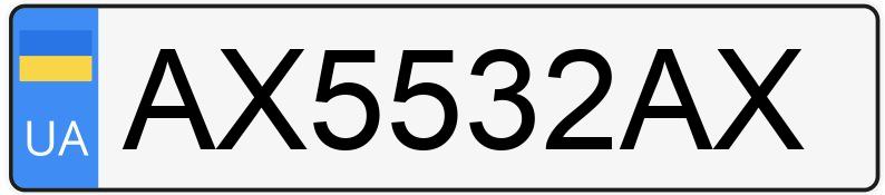 Numer rejestracyjny AX5532AX posiada Toyota 