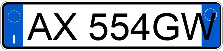 Numer rejestracyjny AX554GW posiada MINI Mini 1a serie Numer rejestracyjny AX554GW posiada MINI Mini 1a serie
