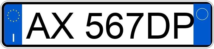 Numer rejestracyjny AX567DP posiada FIAT Cinquecento