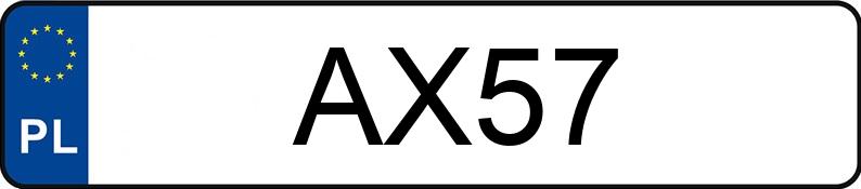 Numer rejestracyjny AX 57 posiada JEEP Grand Cherokee Overland - AX57