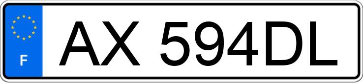 Numer rejestracyjny AX594DL posiada PEUGEOT 307