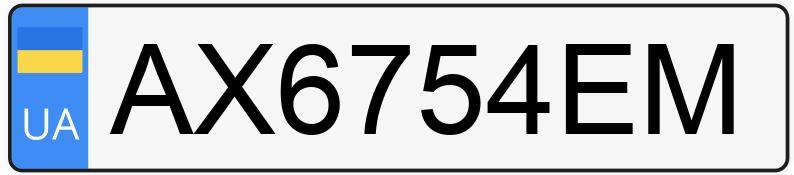 Numer rejestracyjny AX6754EM posiada BMW 316I