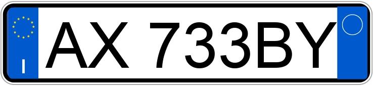 Numer rejestracyjny AX733BY posiada FIAT Punto 1a serie