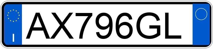 Numer rejestracyjny AX796GL posiada FIAT Panda 1a serie