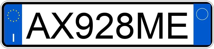 Numer rejestracyjny AX928ME posiada OPEL Corsa 2a serie