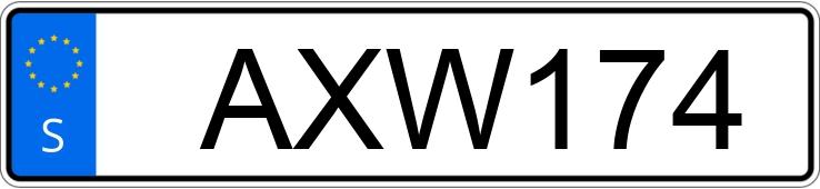Numer rejestracyjny AXW174 posiada Volvo S80 D5