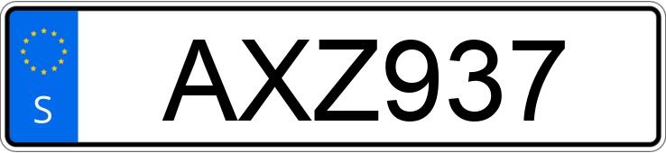 Numer rejestracyjny AXZ937 posiada Volvo  C + XC90 XC90 D5 (185hk)