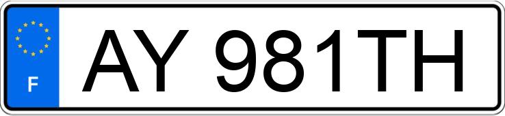 Numer rejestracyjny AY981TH posiada VOLKSWAGEN POLO