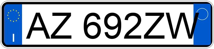 Numer rejestracyjny AZ692ZW posiada FIAT Seicento