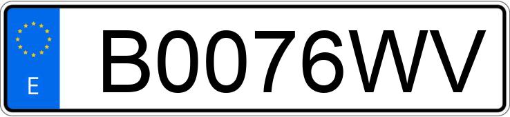 Numer rejestracyjny B0076WV posiada BMW SERIE 3 Numer rejestracyjny B0076WV posiada BMW SERIE 3
