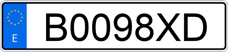 Numer rejestracyjny B0098XD posiada SEAT TOLEDO