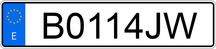 Numer rejestracyjny B0114JW posiada ALFA ROMEO 75 Numer rejestracyjny B0114JW posiada ALFA ROMEO 75