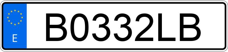 Numer rejestracyjny B0332LB posiada FORD MUSTANG Numer rejestracyjny B0332LB posiada FORD MUSTANG