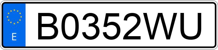 Numer rejestracyjny B0352WU posiada TOYOTA LAND CRUISER