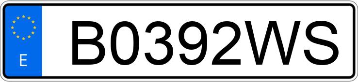 Numer rejestracyjny B0392WS posiada RENAULT MEGANE