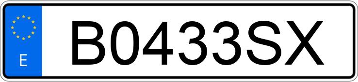 Numer rejestracyjny B0433SX posiada RENAULT TWINGO