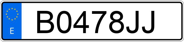 Numer rejestracyjny B0478JJ posiada RENAULT 21 Numer rejestracyjny B0478JJ posiada RENAULT 21