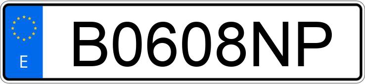 Numer rejestracyjny B0608NP posiada NISSAN PRIMERA