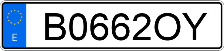 Numer rejestracyjny B0662OY posiada SUZUKI VITARA