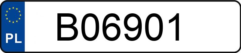 Numer rejestracyjny B06901 posiada FORD Escape MR`17 SE Sport Utility 4WD