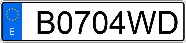 Numer rejestracyjny B0704WD posiada JEEP GRAND CHEROKEE Numer rejestracyjny B0704WD posiada JEEP GRAND CHEROKEE
