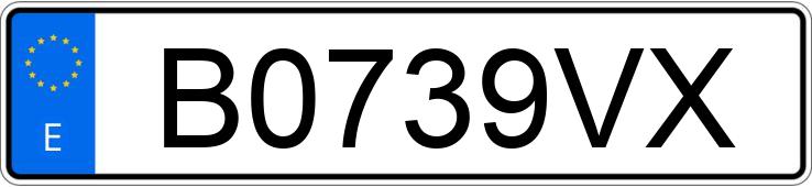 Numer rejestracyjny B0739VX posiada SEAT IBIZA