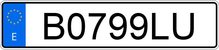 Numer rejestracyjny B0799LU posiada MERCEDES 190 (201)
