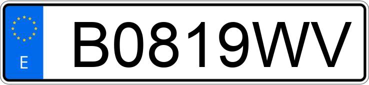 Numer rejestracyjny B0819WV posiada OPEL ASTRA