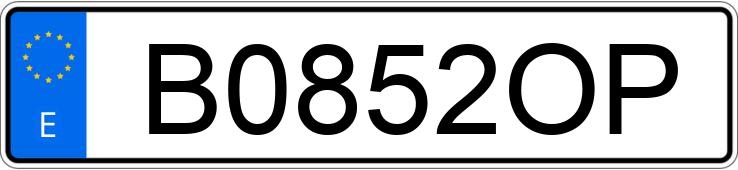 Il numero di registrazione B0852OP ha LADA NIVA