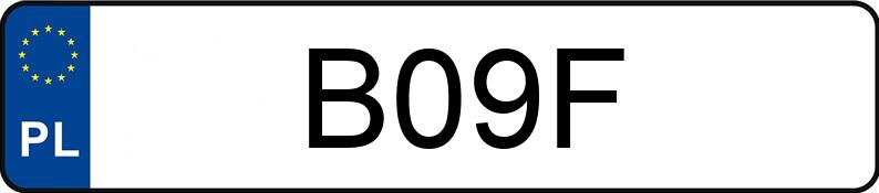 Numer rejestracyjny B09F posiada FORD Edge 3.7 MR`11 E5 SE Numer rejestracyjny B09F posiada FORD Edge 3.7 MR`11 E5 SE